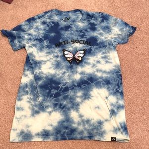 Antisocial tie-dye T-shirt.